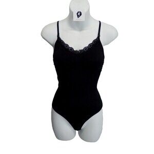 Miss Curvy Women's Shapeware Seamless Sculpting Bodysuit Black Size XXS/XS